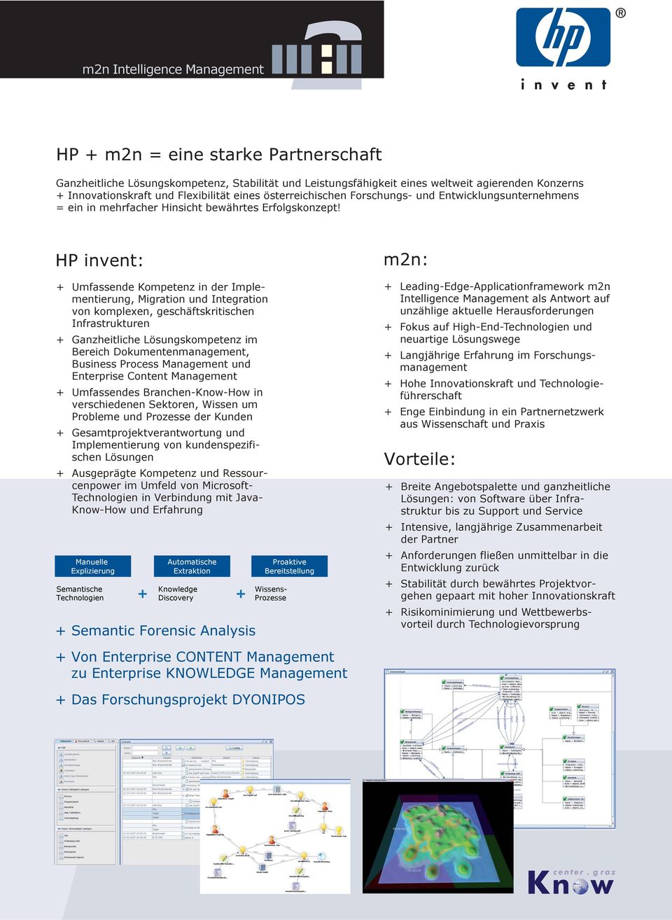 HP invent: + Umfassende Kompetenz in der Implementierung, Migration und Integration von komplexen, geschäftskritischen Infrastrukturen + Ganzheitliche Lösungskompetenz im Bereich