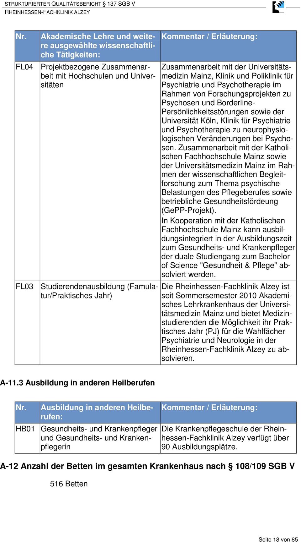 Borderline- Persönlichkeitsstörungen sowie der Universität Köln, Klinik für Psychiatrie und Psychotherapie zu neurophysiologischen Veränderungen bei Psychosen.