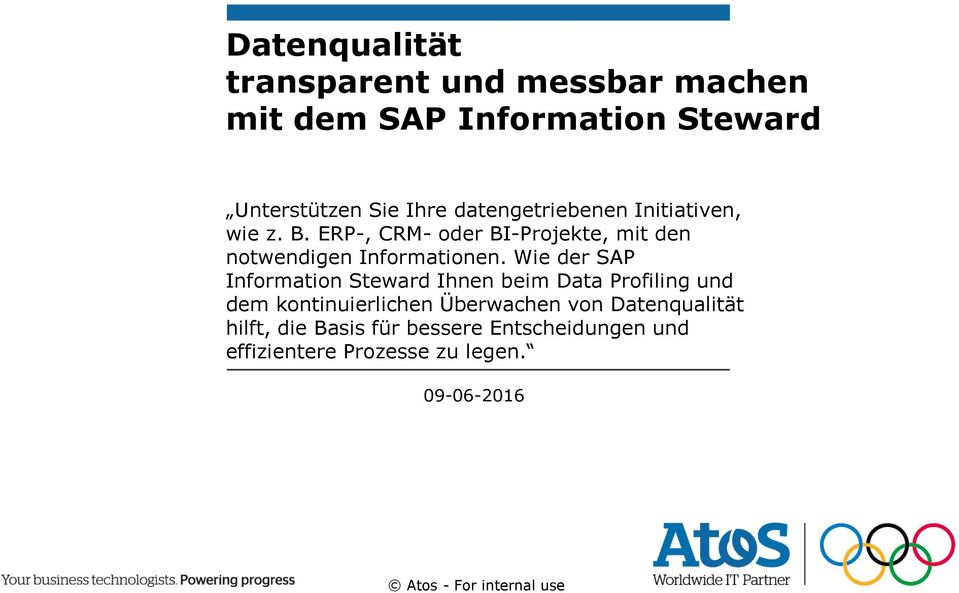Wie der SAP Information Steward Ihnen beim Data Profiling und dem kontinuierlichen Überwachen von