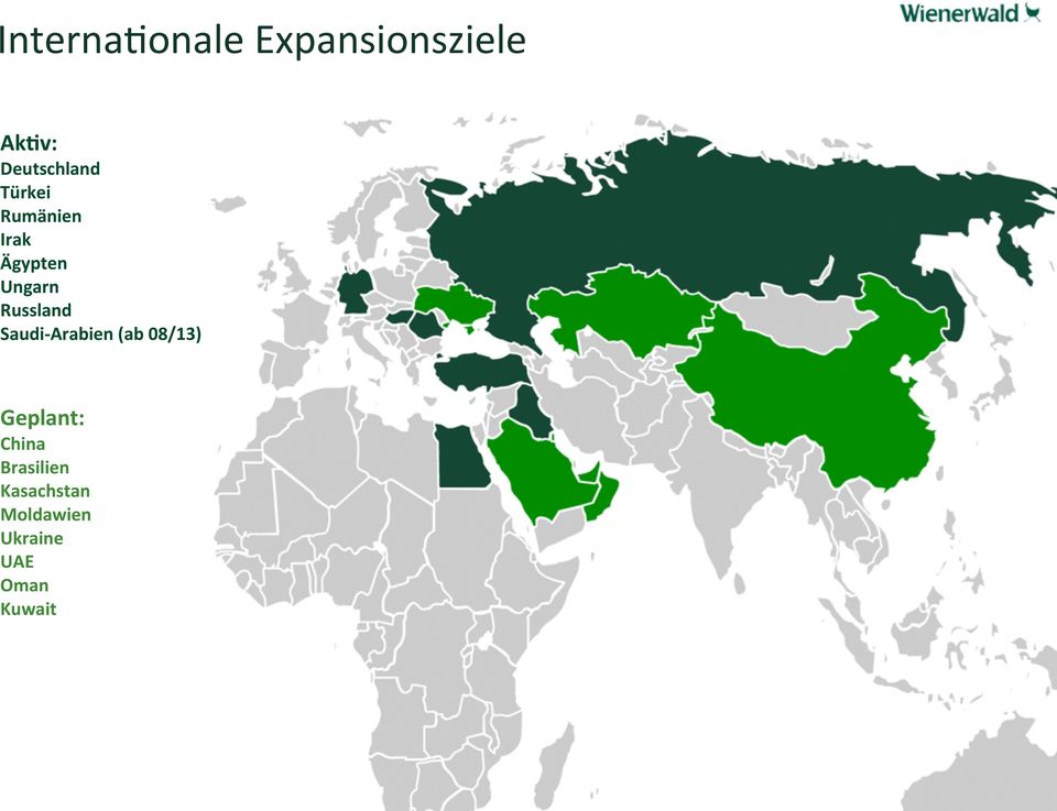 Russland Saudi- Arabien (ab 08/13) Geplant: