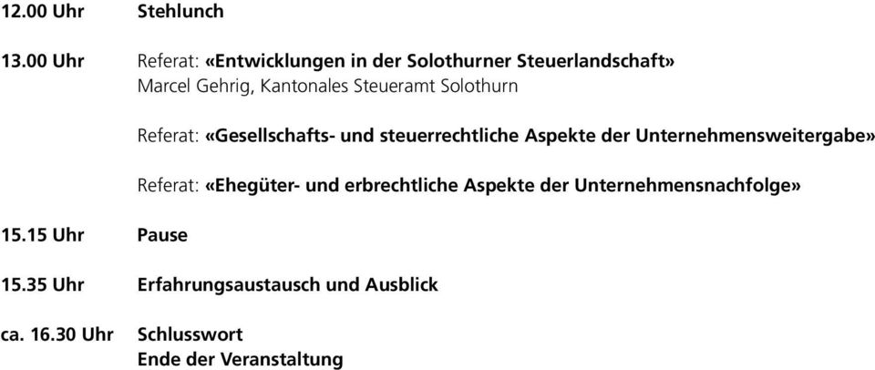 Steueramt Solothurn 15.