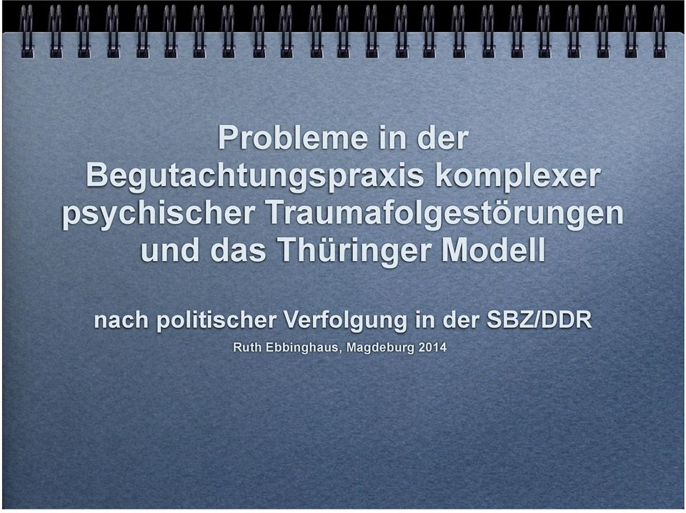 und das Thüringer Modell nach politischer