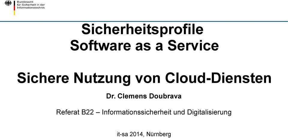 Cloud-Diensten Referat B22
