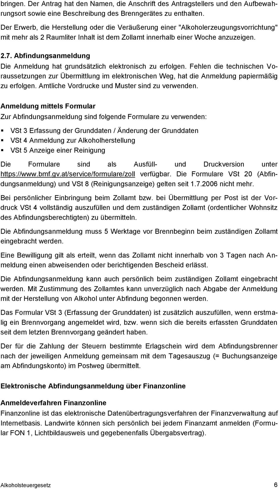Alkoholsteuergesetz Dr Karl Penninger Rechtsabteilung Pdf