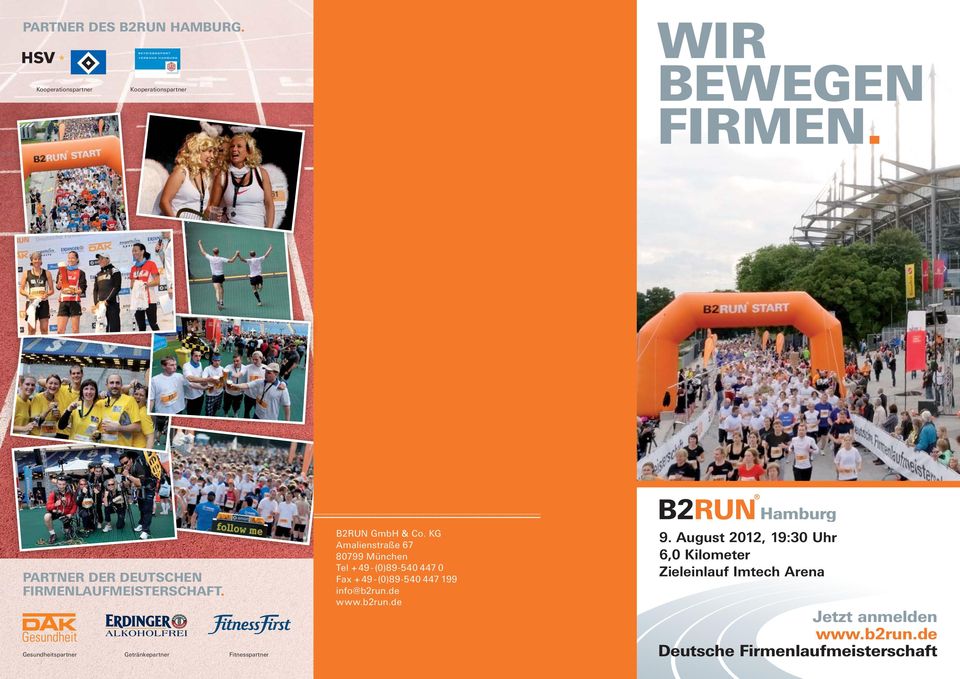 Gesundheitspartner Getränkepartner Fitnesspartner B2RUN GmbH & Co.