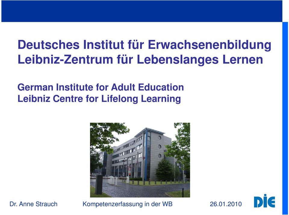 Lebenslanges Lernen German Institute
