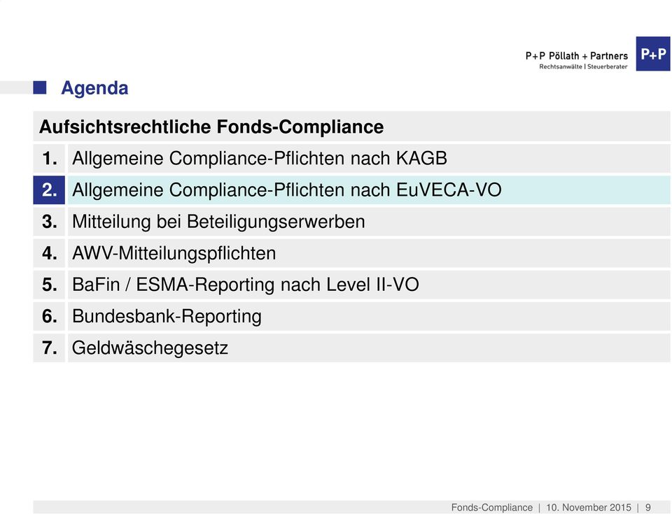 Allgemeine Compliance-Pflichten nach EuVECA-VO 3.