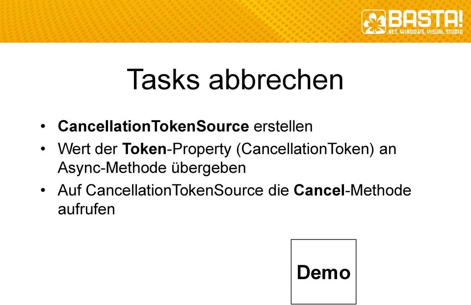 (CancellationToken) an Async-Methode