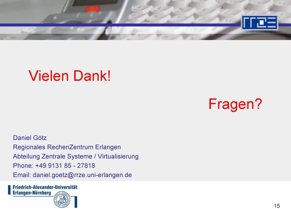 Erlangen Abteilung Zentrale Systeme /