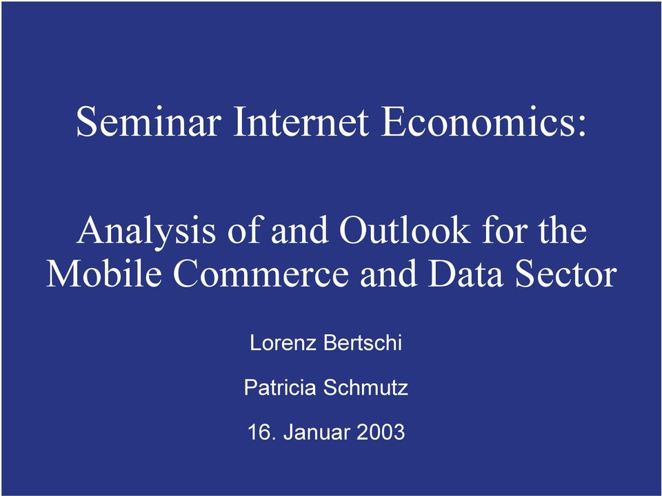 Data Sector Lorenz Bertschi