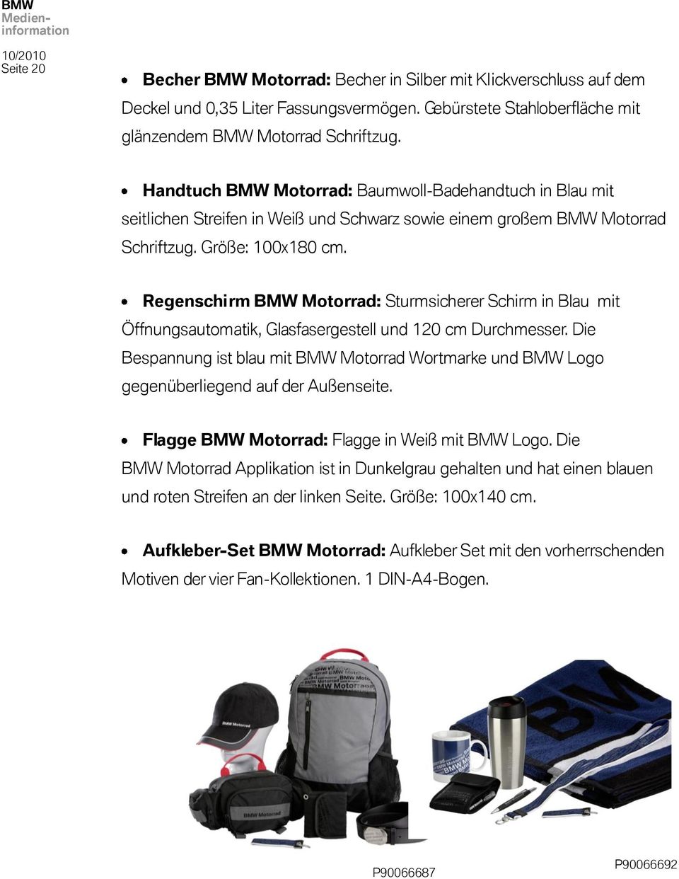 Regenschirm BMW Motorrad: Sturmsicherer Schirm in Blau mit Öffnungsautomatik, Glasfasergestell und 120 cm Durchmesser.