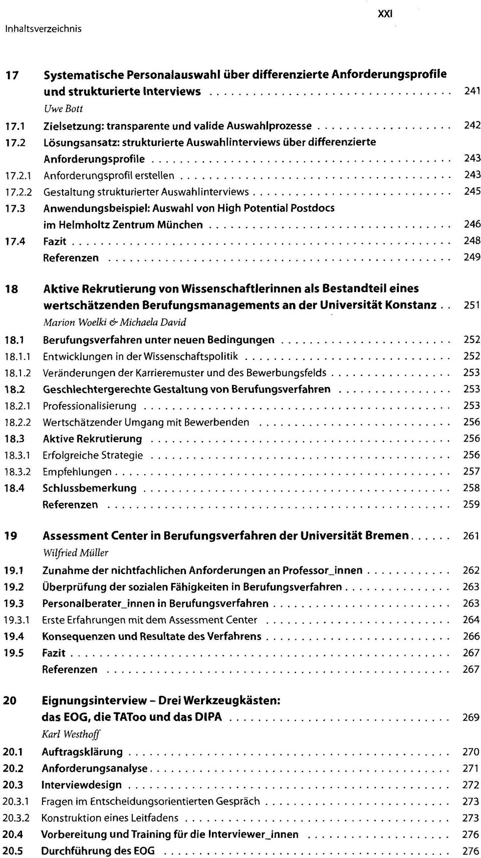 3 Anwendungsbeispiel: Auswahl von High Potential Postdocs im Helmholtz Zentrum München 246 17.