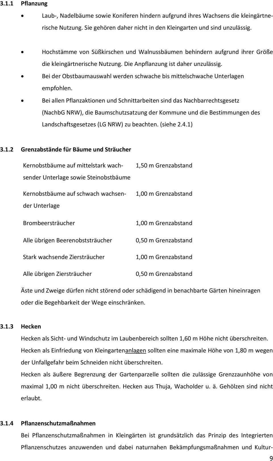 Bei der Obstbaumauswahl werden schwache bis mittelschwache Unterlagen empfohlen.