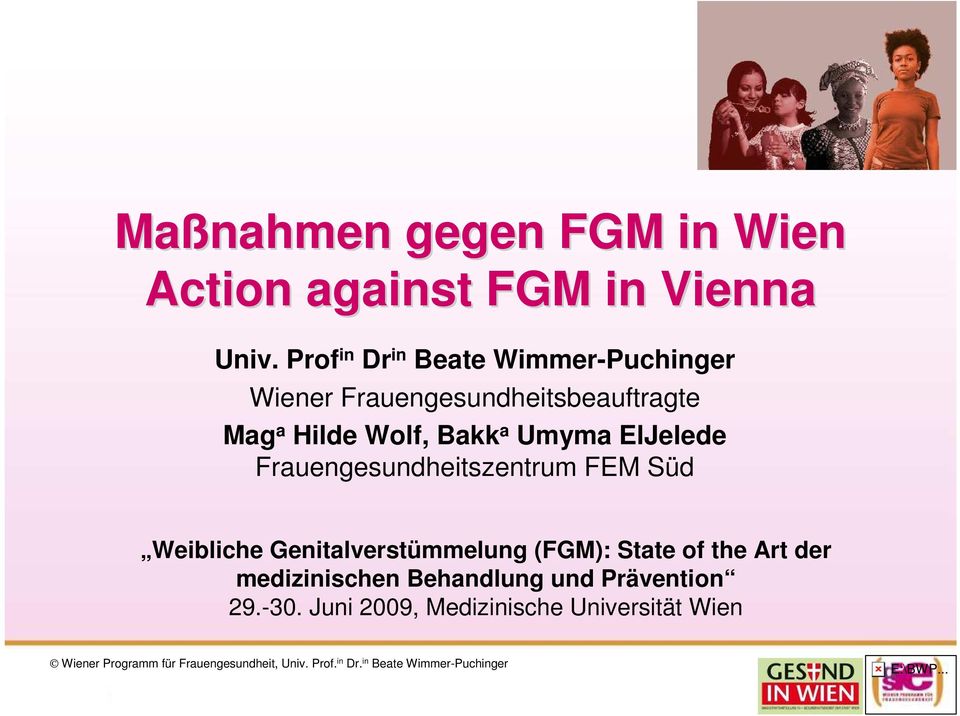 Wolf, Bakk a Umyma ElJelede Frauengesundheitszentrum FEM Süd Weibliche