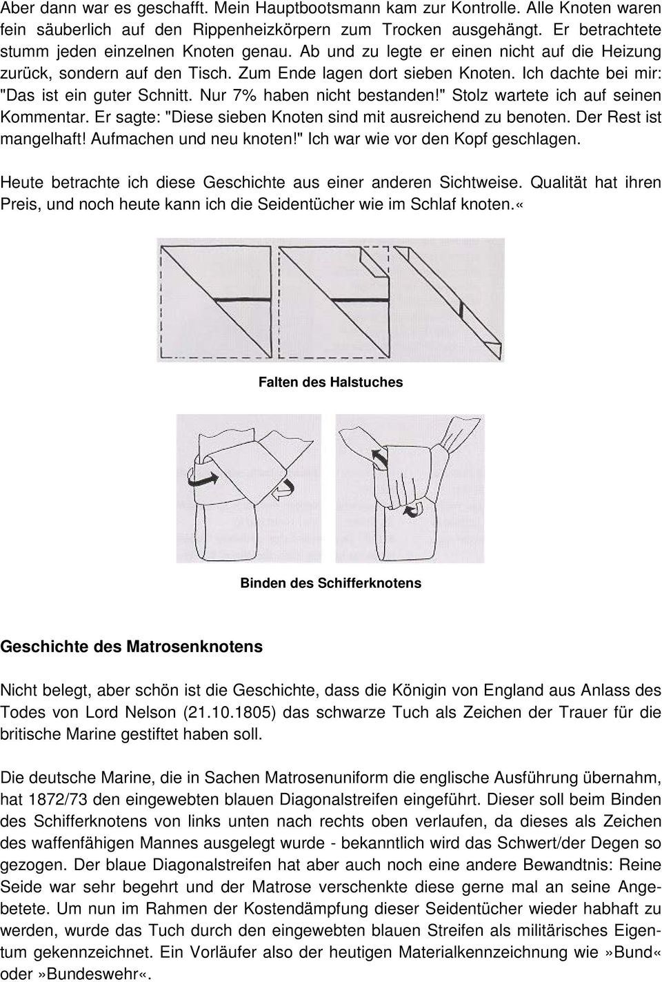 1 Stück BW Dreieckstuch Seidentuch für Matrosenknoten Marinetuch ungebunden! 