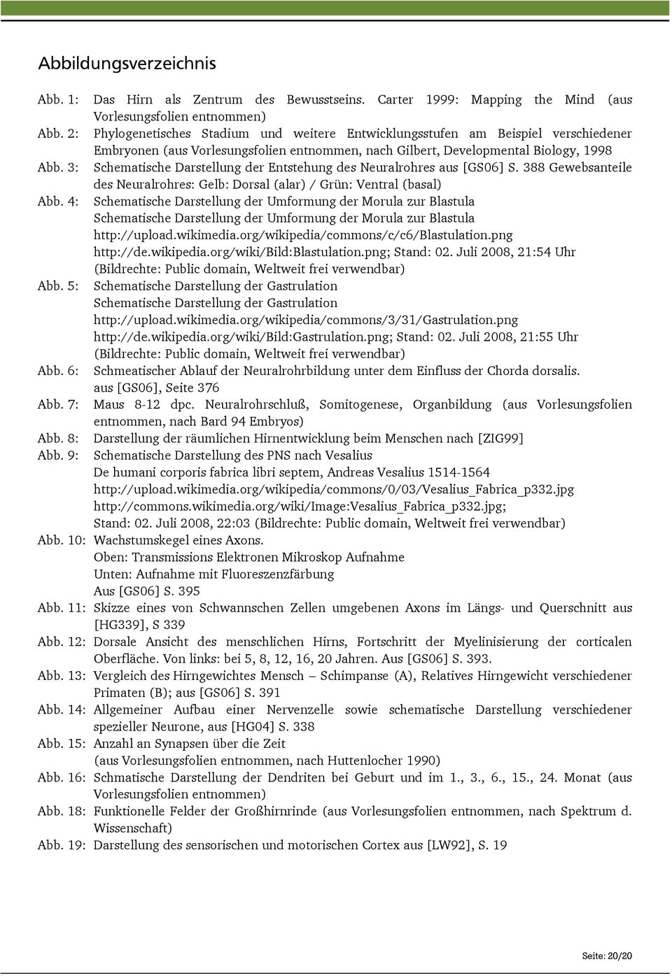 3: Schematische Darstellung der Entstehung des Neuralrohres aus [GS06] S. 388 Gewebsanteile des Neuralrohres: Gelb: Dorsal (alar) / Grün: Ventral (basal) Abb.