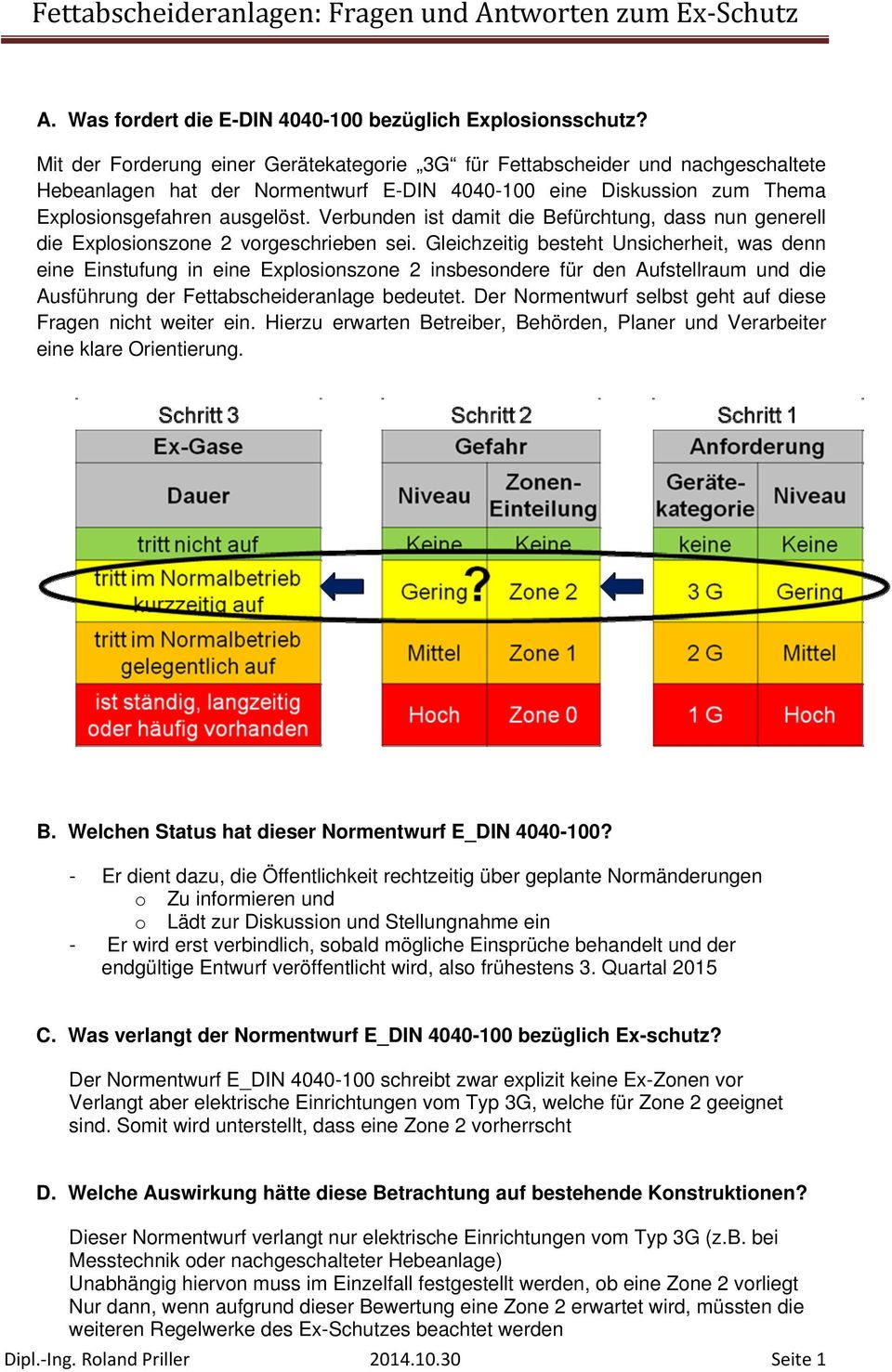 Fettabscheideranlagen: Fragen und Antworten zum Ex Schutz - PDF
