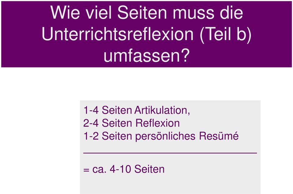 1-4 Seiten Artikulation, 2-4 Seiten