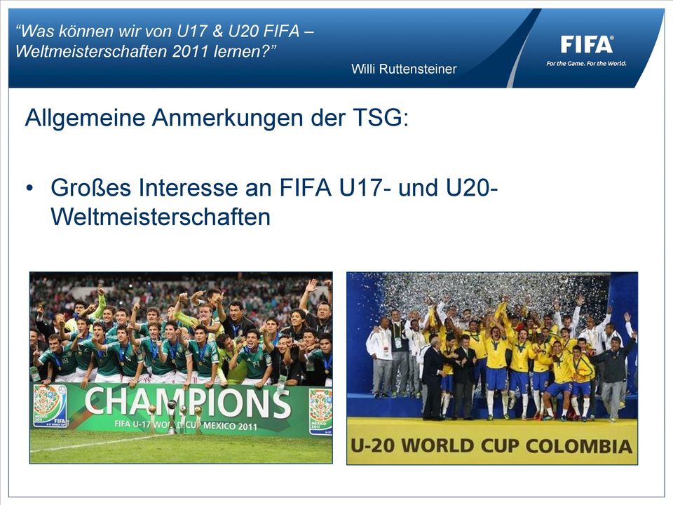 Interesse an FIFA U17-