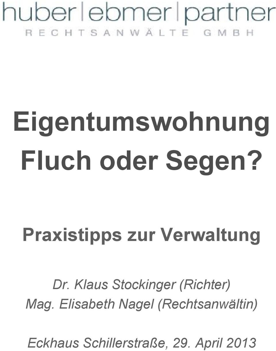 Klaus Stockinger (Richter) Mag.