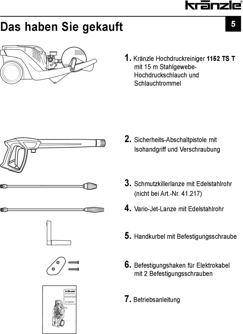 Sicherheits-Abschaltpistole mit Isohandgriff und Verschraubung 3.