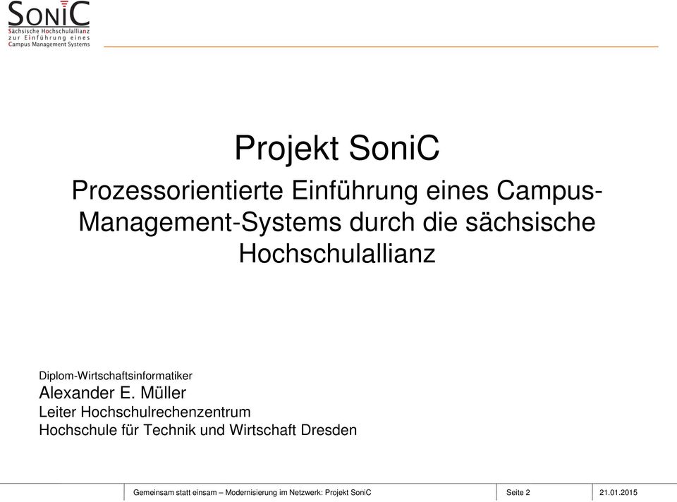 E. Müller Leiter Hochschulrechenzentrum Hochschule für Technik und Wirtschaft