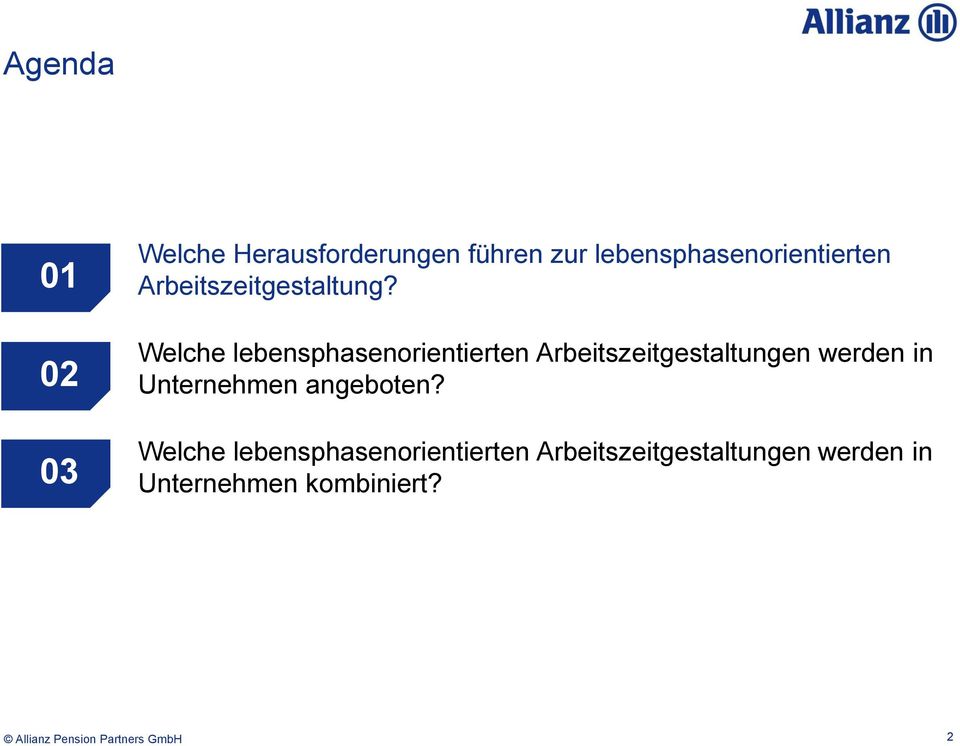 Welche lebensphasenorientierten Arbeitszeitgestaltungen werden in