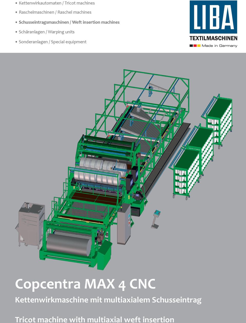 units Sonderanlagen / Special equipment Copcentra MAX 4 CNC