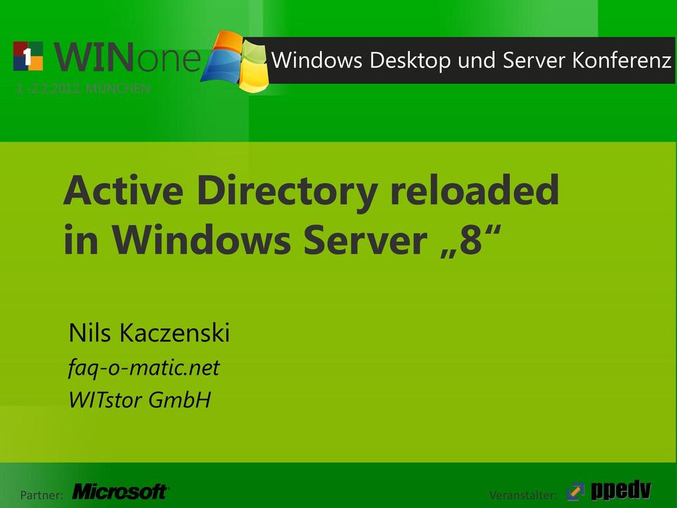 Directory reloaded in Windows Server