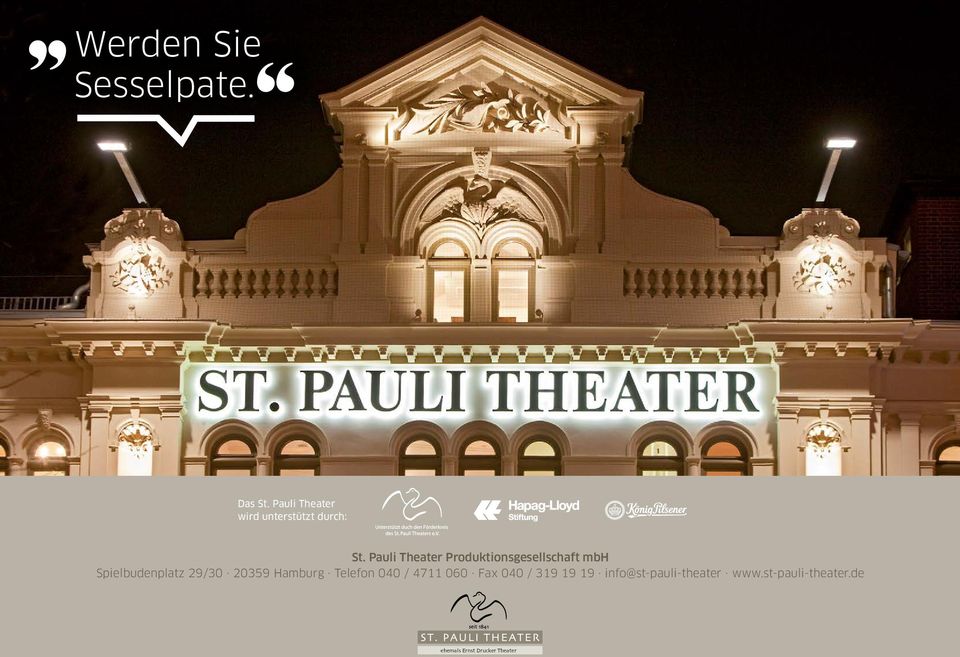 Pauli Theater Produktionsgesellschaft mbh Spielbudenplatz /0