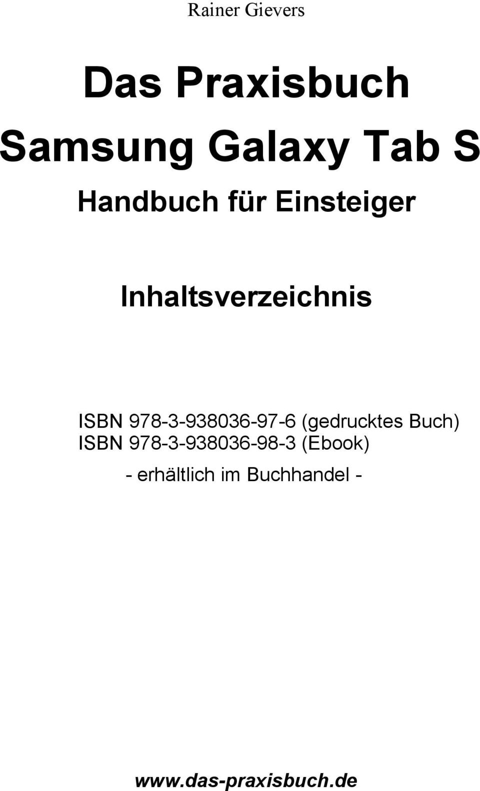 978-3-938036-97-6 (gedrucktes Buch) ISBN