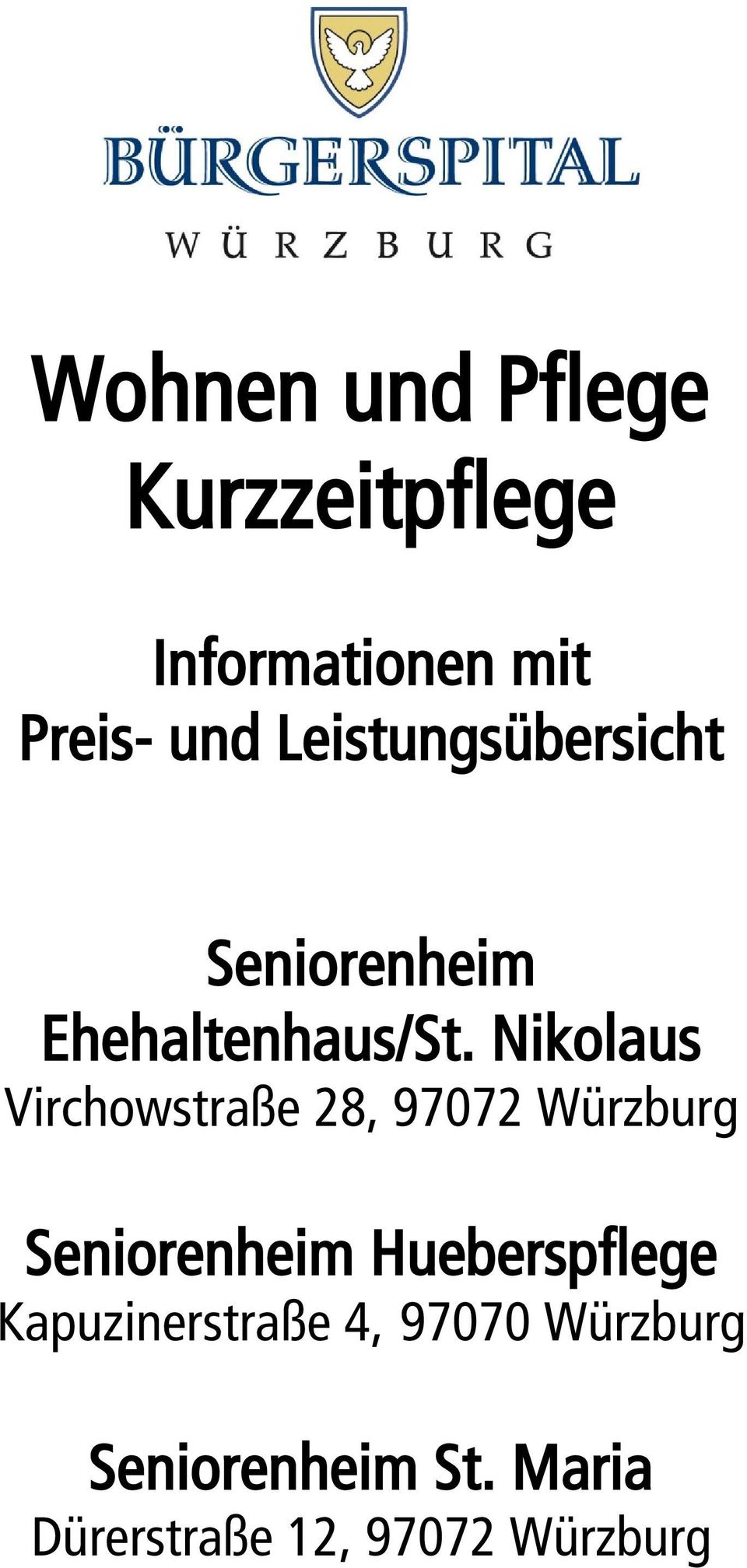 Nikolaus Virchowstraße 28, 97072 Würzburg Seniorenheim