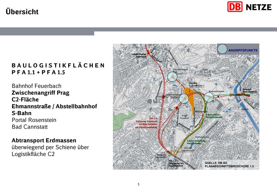 S-Bahn Portal Rosenstein Bad Cannstatt Abtransport Erdmassen überwiegend per