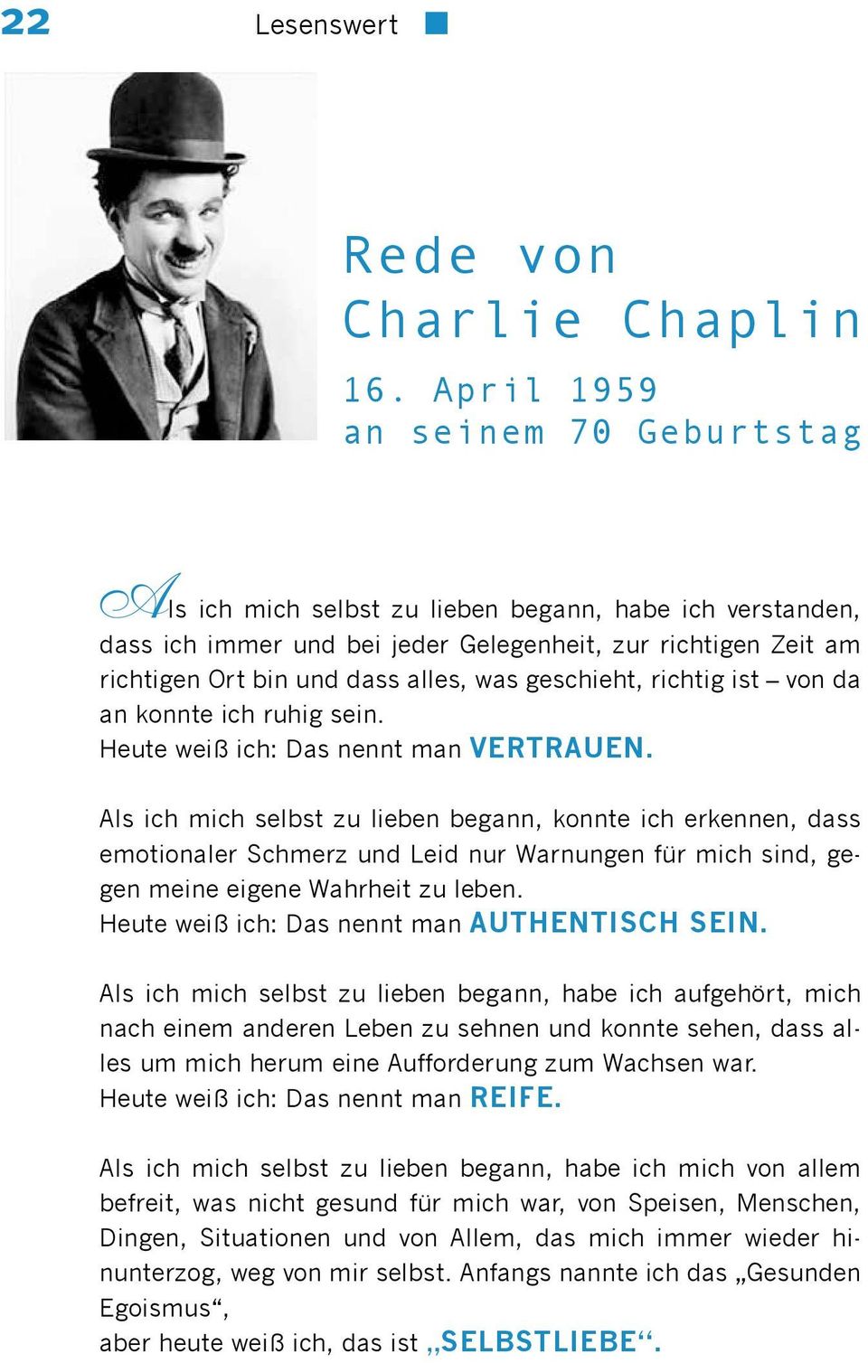Selbst als ich mich chaplin lieben lernte charlie zu Charlie Chaplin