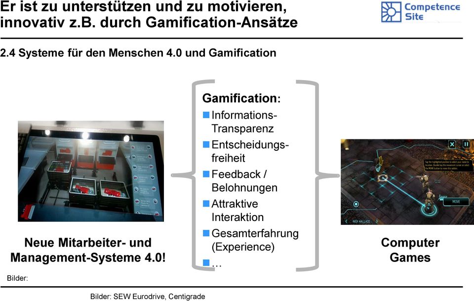 und Gamification Neue Mitarbeiter- und Management-Systeme 4.0!