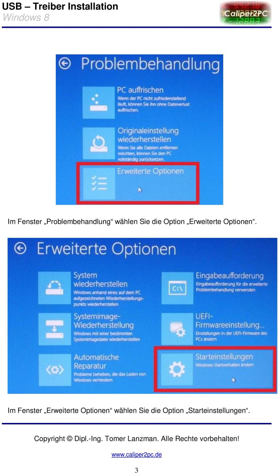 Im Fenster Erweiterte Optionen