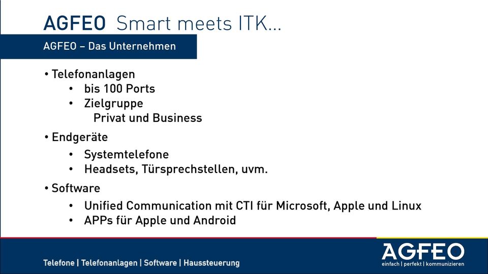 Systemtelefone Headsets, Türsprechstellen, uvm.