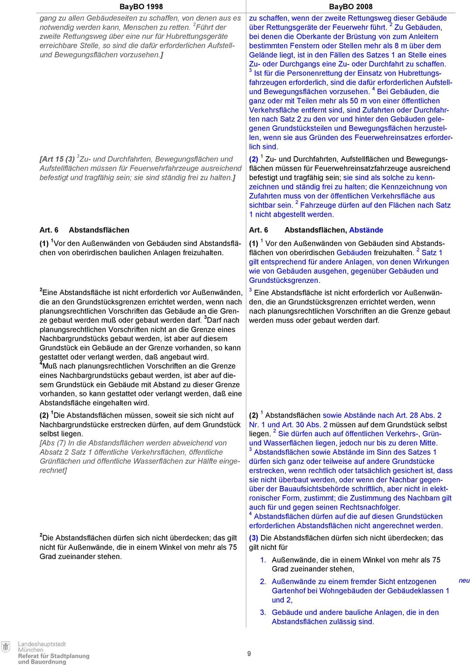 ] [Art 15 (3) 3 Zu- und Durchfahrten, Bewegungsflächen und Aufstellflächen müssen für Feuerwehrfahrzeuge ausreichend befestigt und tragfähig sein; sie sind ständig frei zu halten.