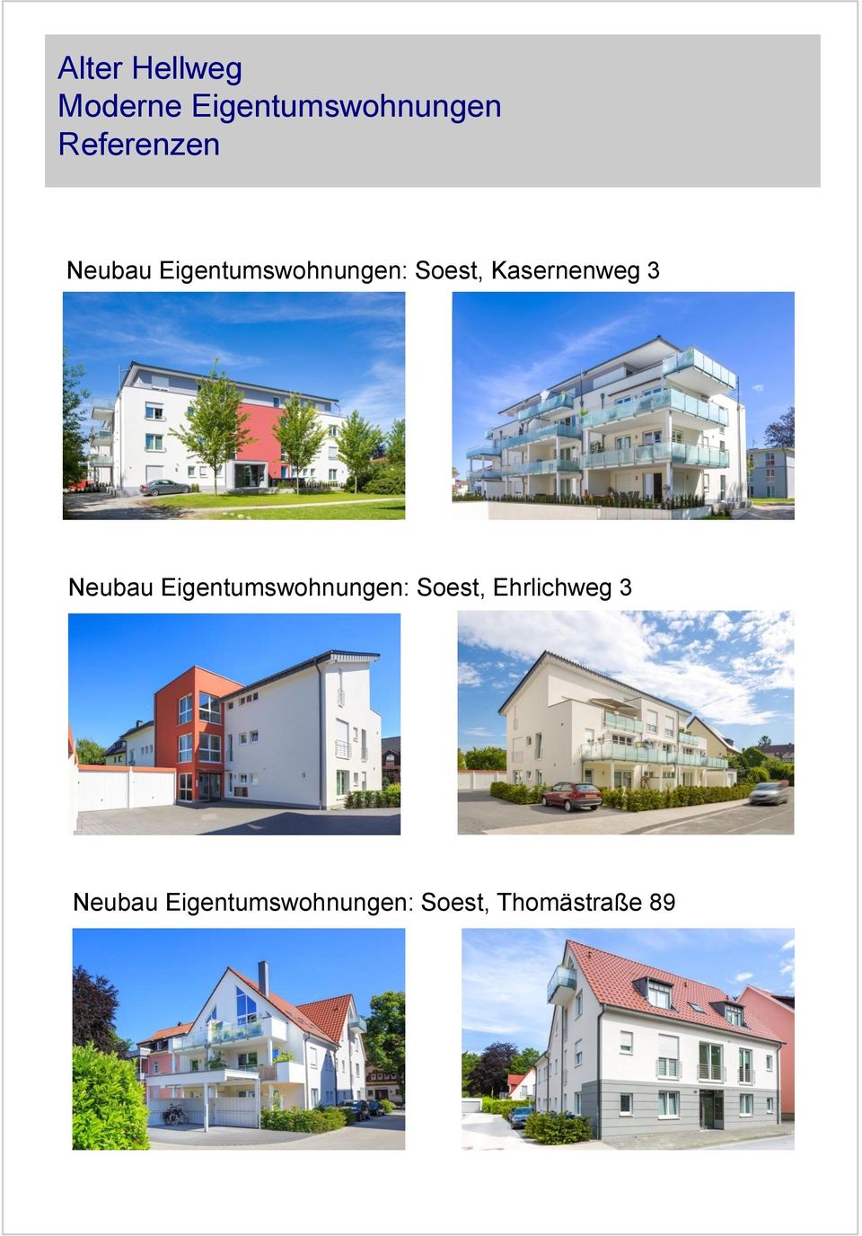Eigentumswohnungen: Soest, Ehrlichweg