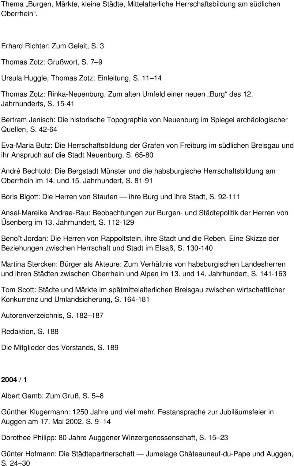 15-41 Bertram Jenisch: Die historische Topographie von Neuenburg im Spiegel archäologischer Quellen, S.