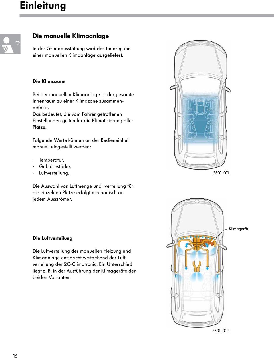 Das bedeutet, die vom Fahrer getroffenen Einstellungen gelten für die Klimatisierung aller Plätze.