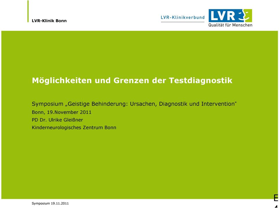 Diagnostik und Intervention Bonn, 19.