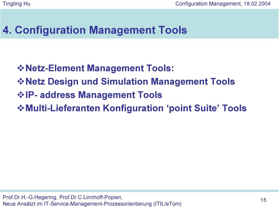 Management Tools IP- address Management Tools