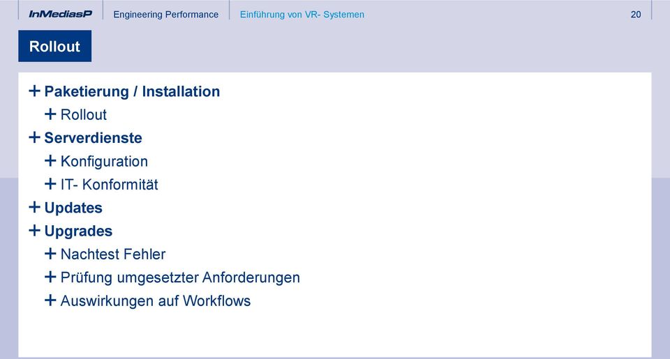 Updates Upgrades Nachtest Fehler Prüfung