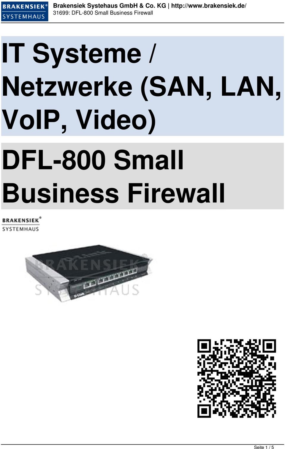 Video) DFL-800 Small