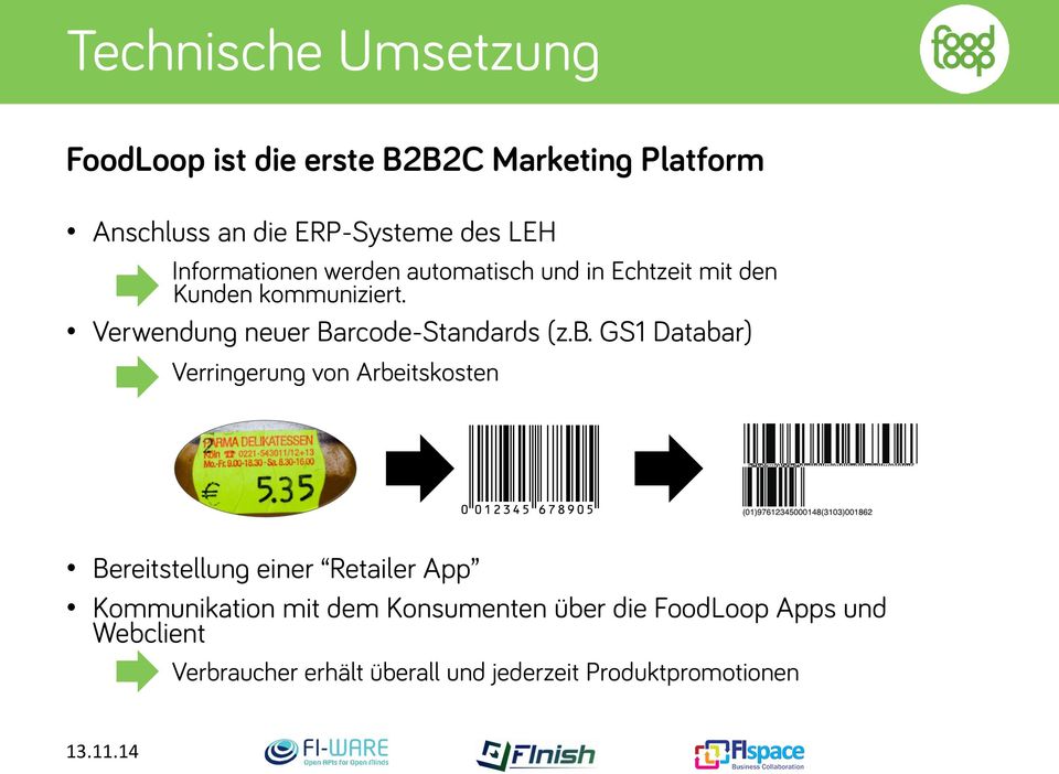 Verwendung neuer Barcode-Standards (z.b.