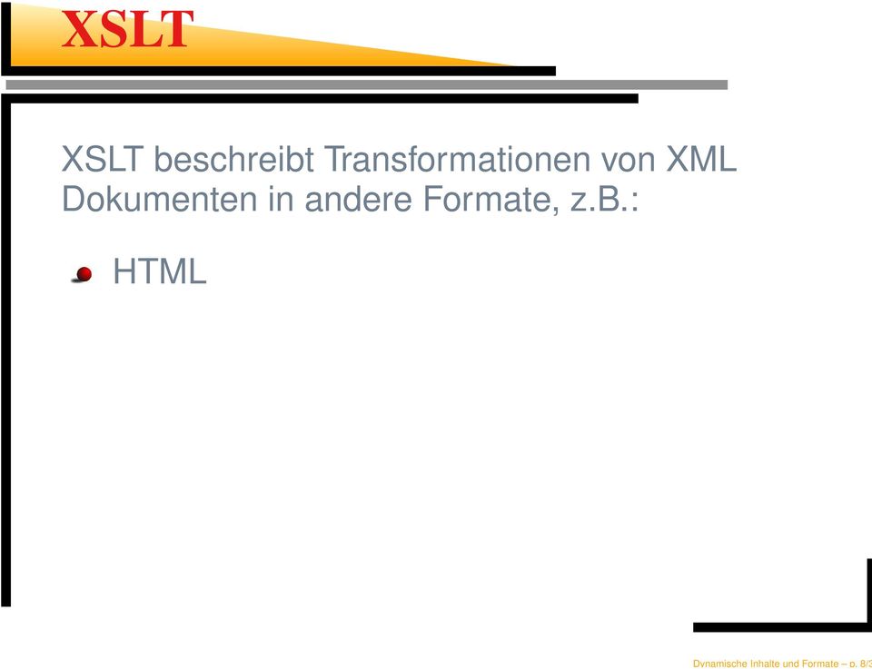 Transformationen von XML