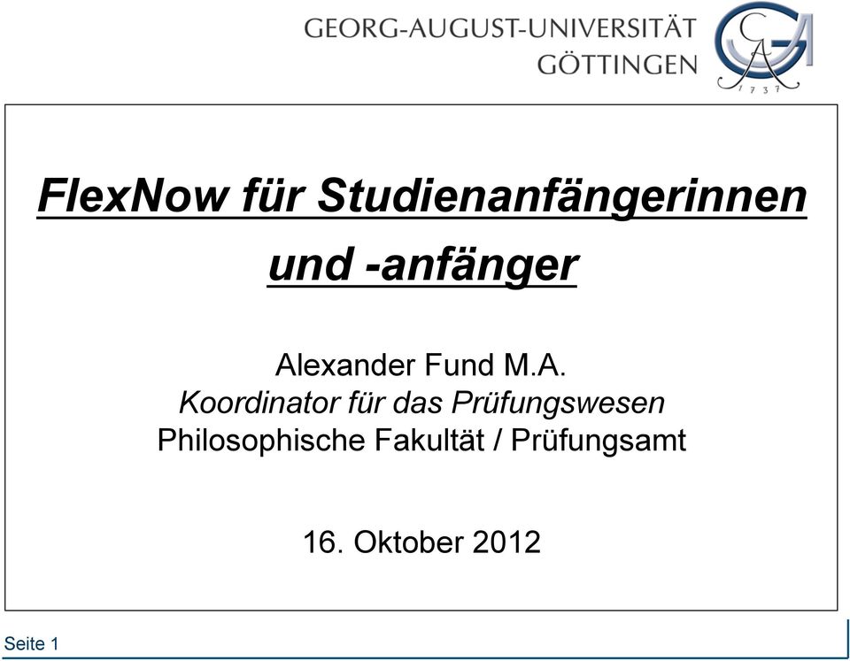 exander Fund M.A.