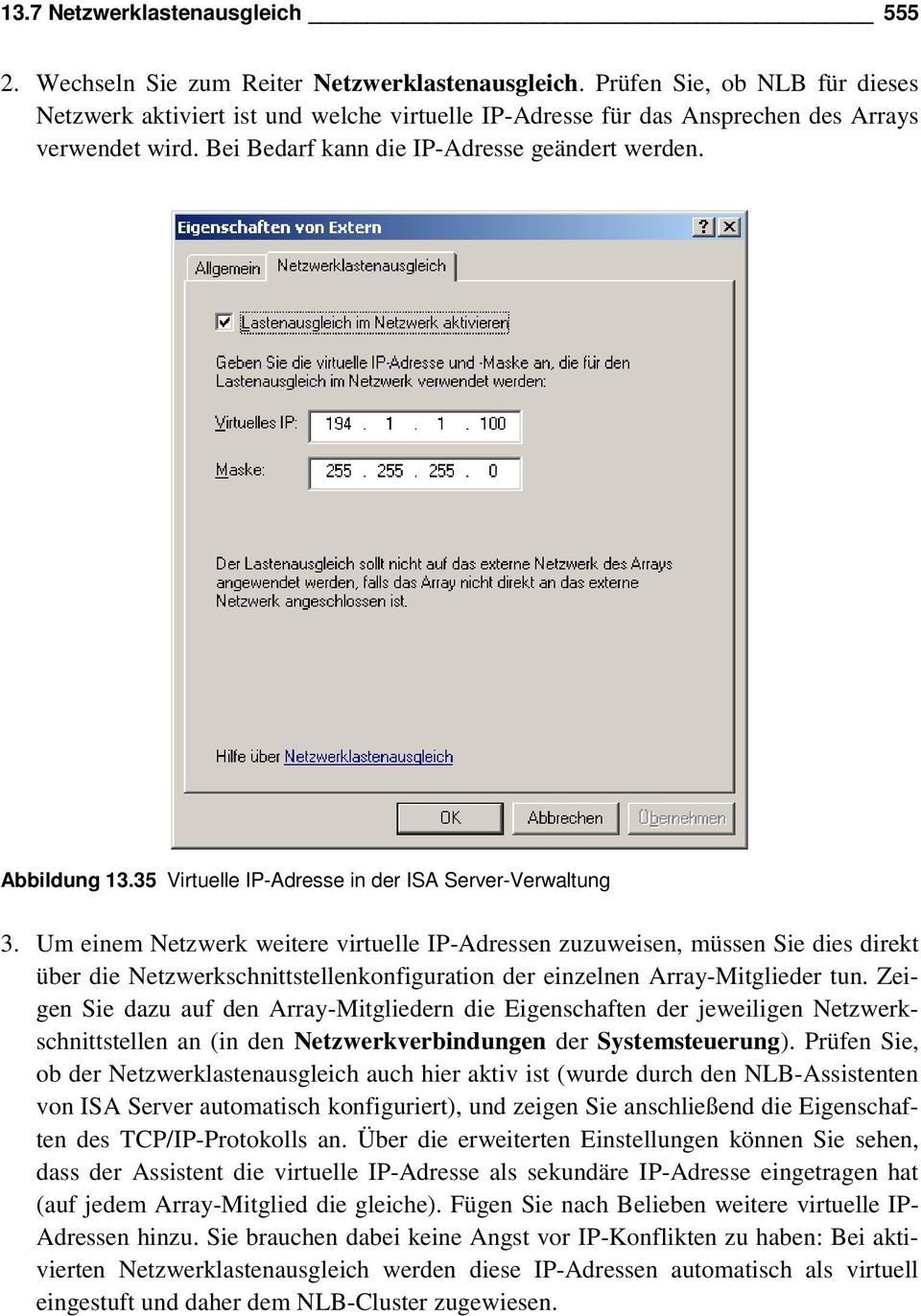 35 Virtuelle IP-Adresse in der ISA Server-Verwaltung 3.