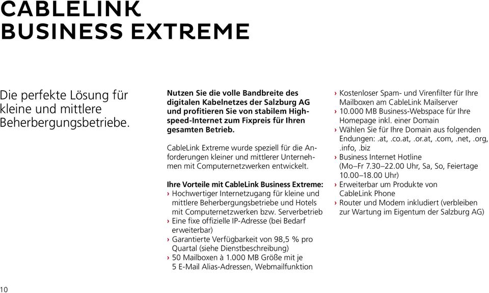 CableLink Extreme wurde speziell für die Anforderungen kleiner und mittlerer Unternehmen mit Computernetzwerken entwickelt.